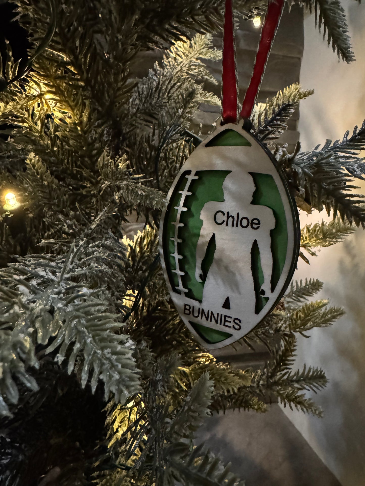 Sports personalized ornaments