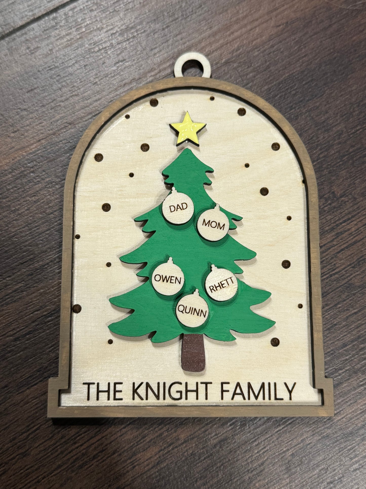 Family Christmas Tree ornament