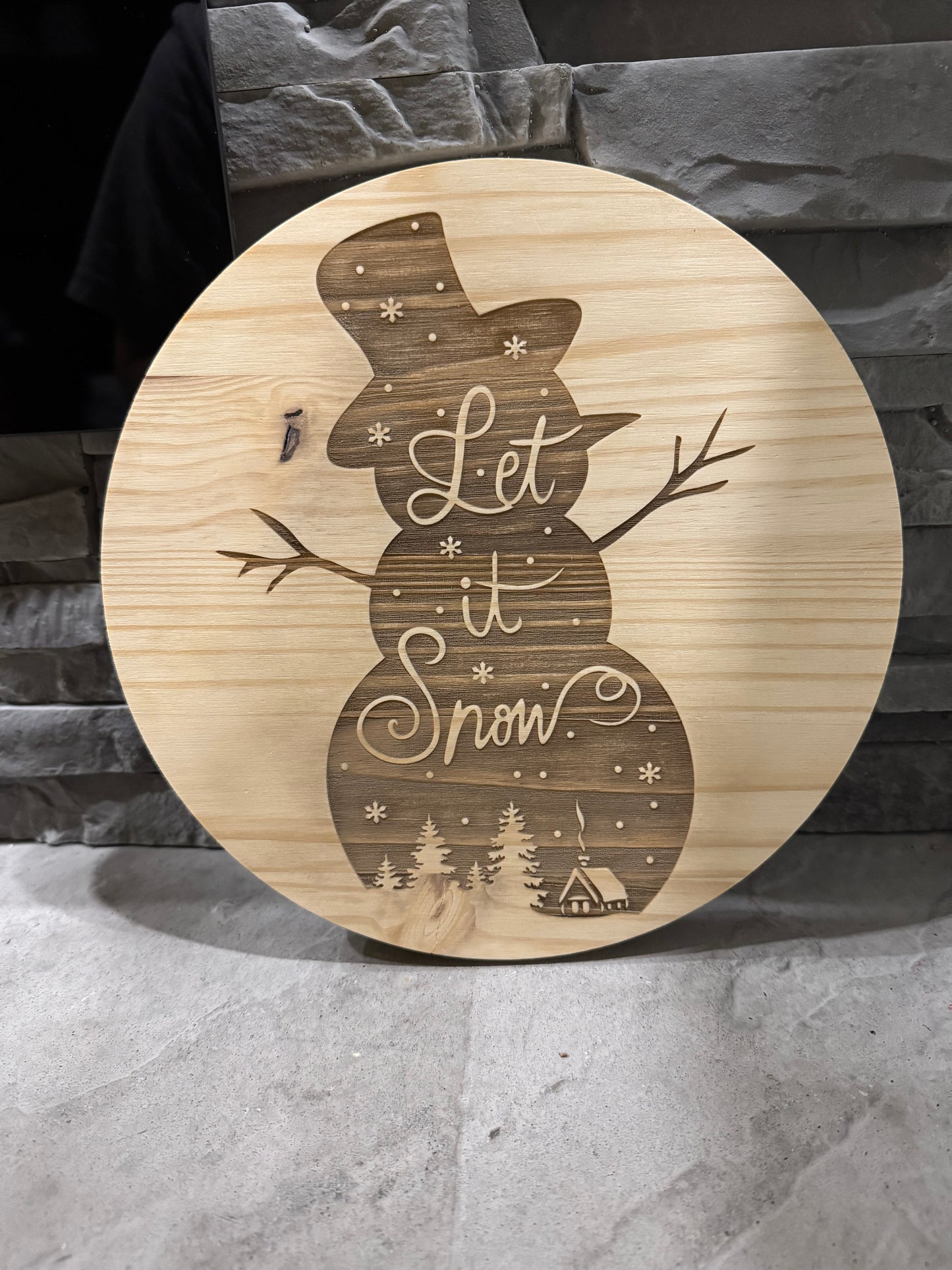 Christmas Themed Wooden Rounds