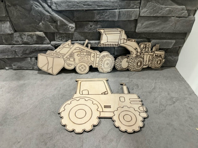 Kids Coloring - Tractors