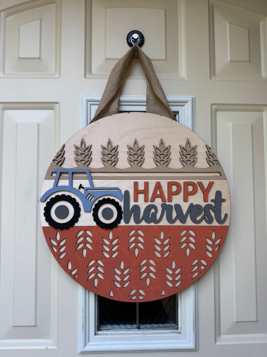 Happy Harvest Door Sign