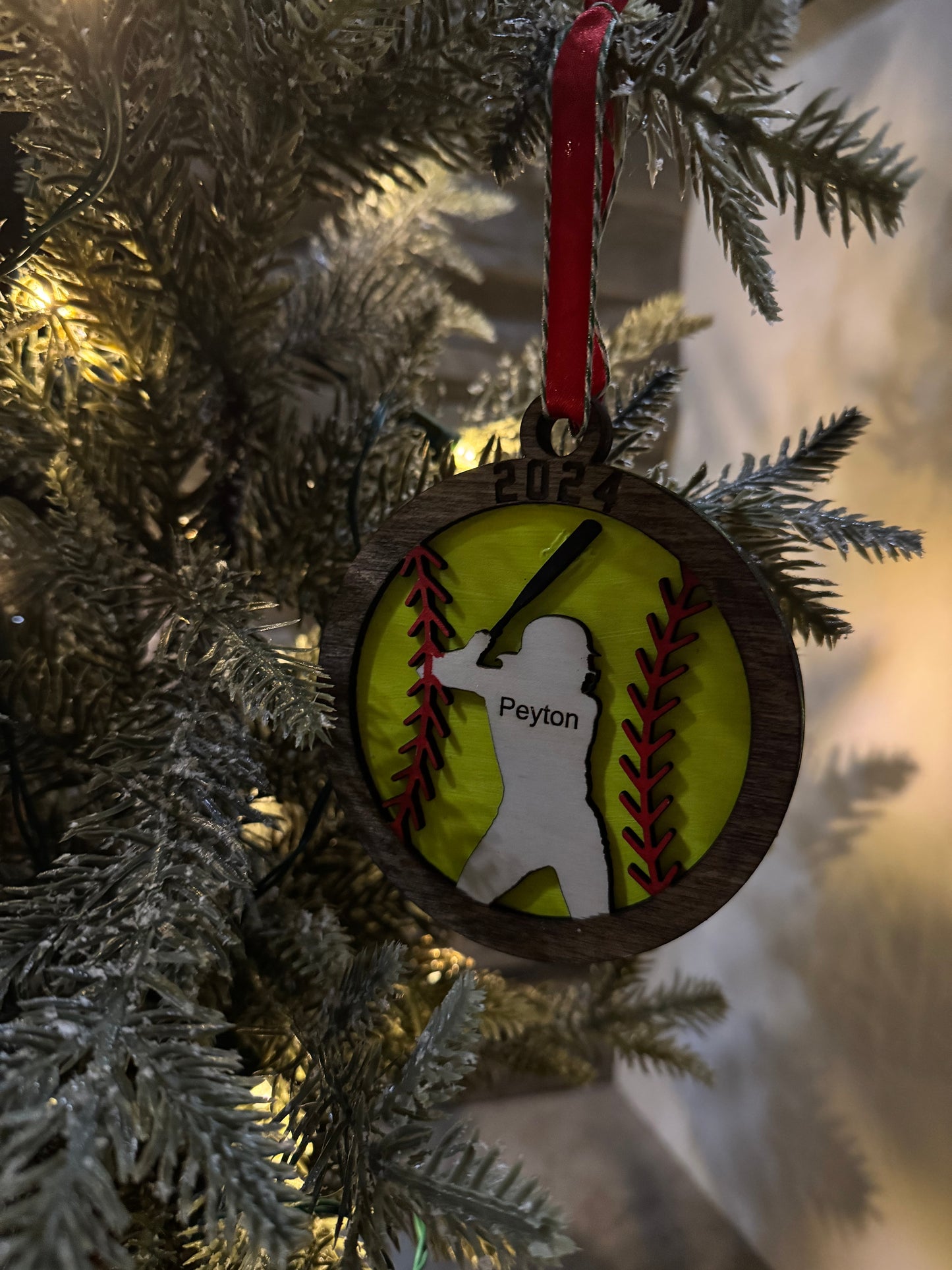 Sports personalized ornaments