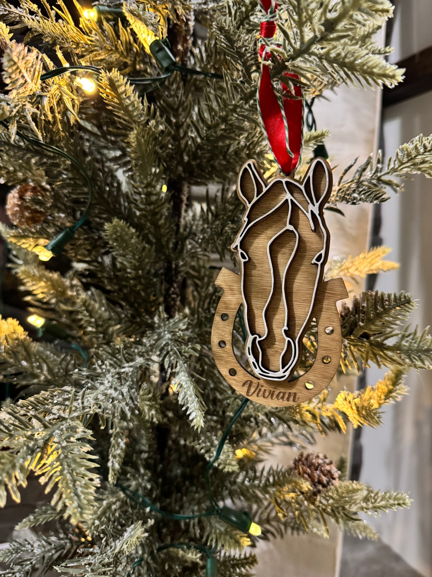 Name personalized ornaments