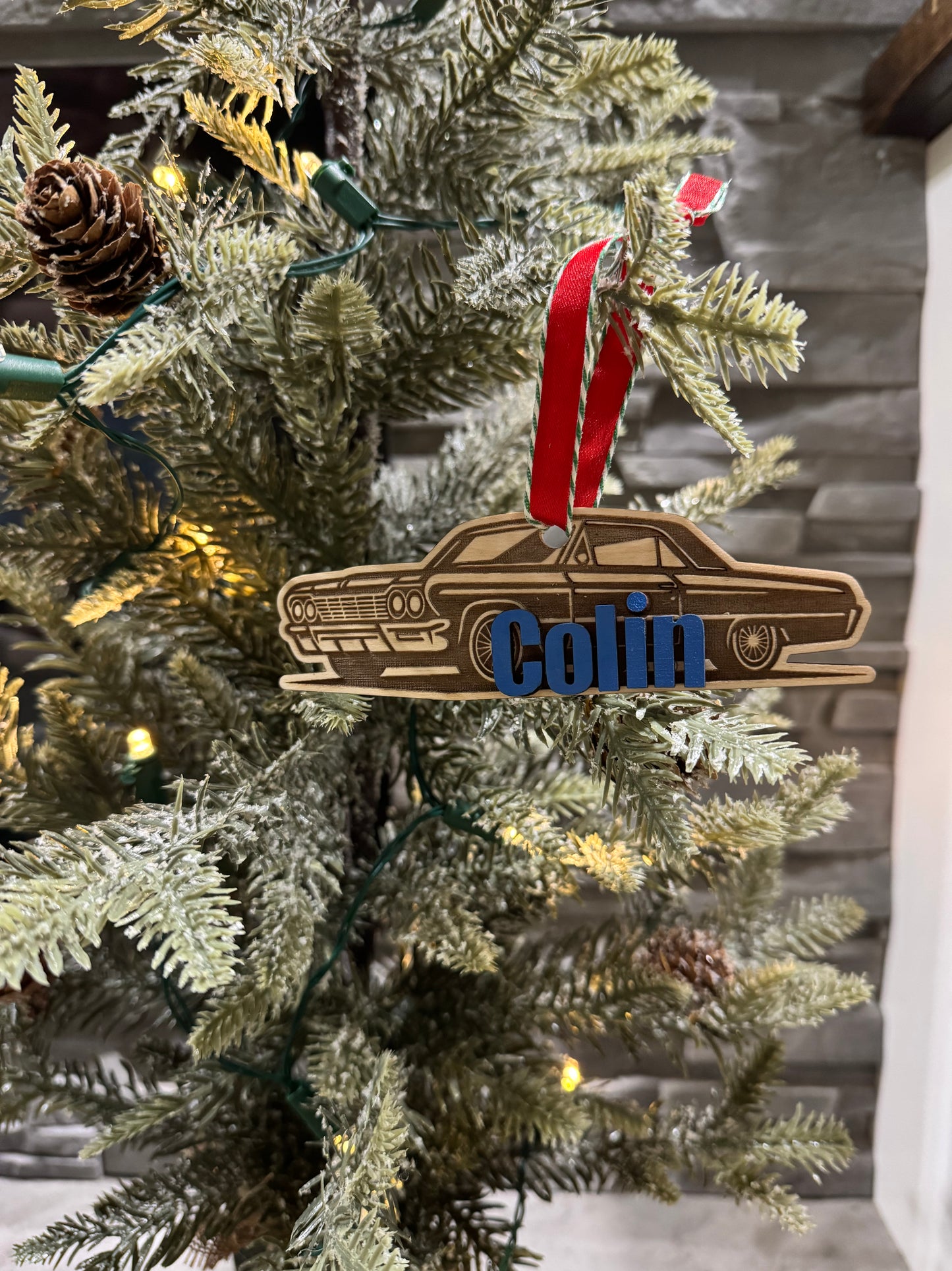 Name personalized ornaments