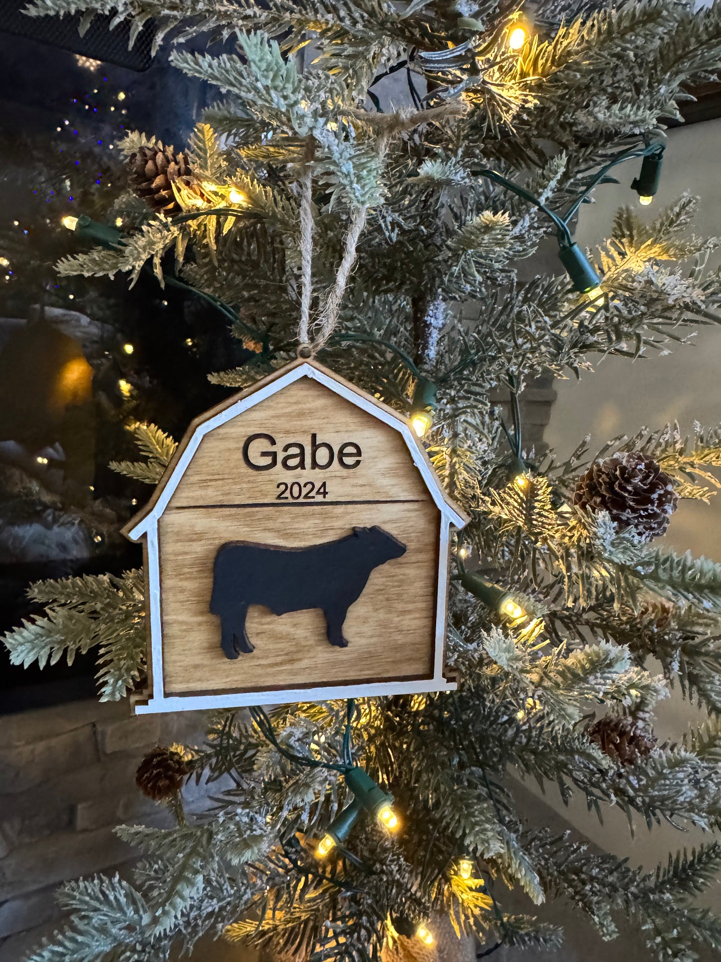 Name personalized ornaments