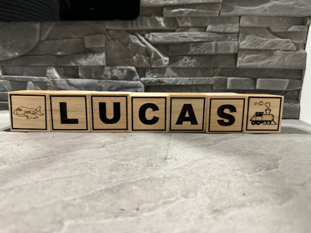 Name Block Example Personalized Name Blocks – Late Night Laser