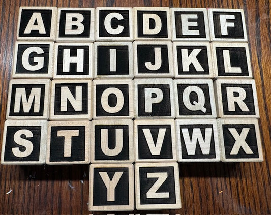 Alphabet blocks